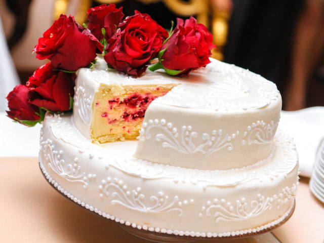 Свадебные торты из марципана